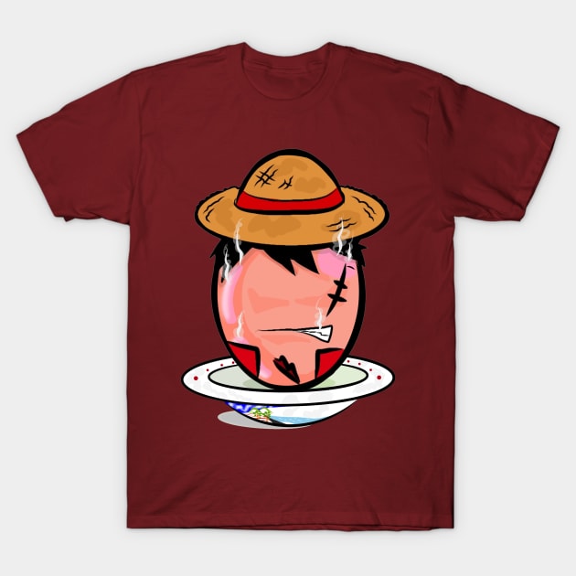 Lucky Egg Wannabe Gear 2 Version Straw Hat Boy T-Shirt by Art_Ricksa